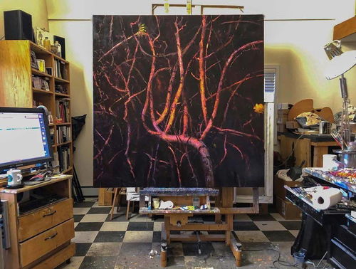 光影與質感的詩篇 油畫風景中的藝術之美與影視美術的置景之道